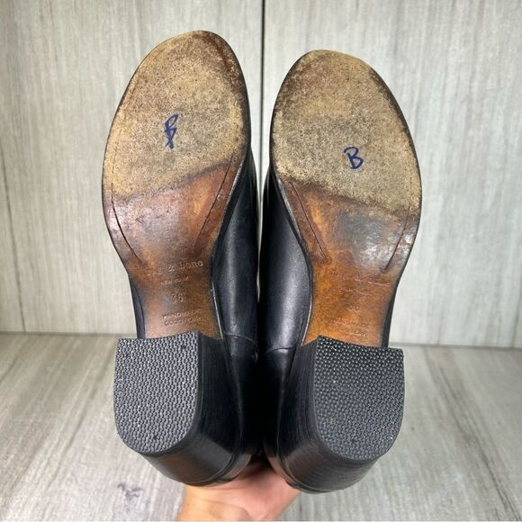 Rag & Bone Durham Black Leather Ankle Bootie Moto Heeled Boots Women’s Size 6 36 - Picture 8 of 10